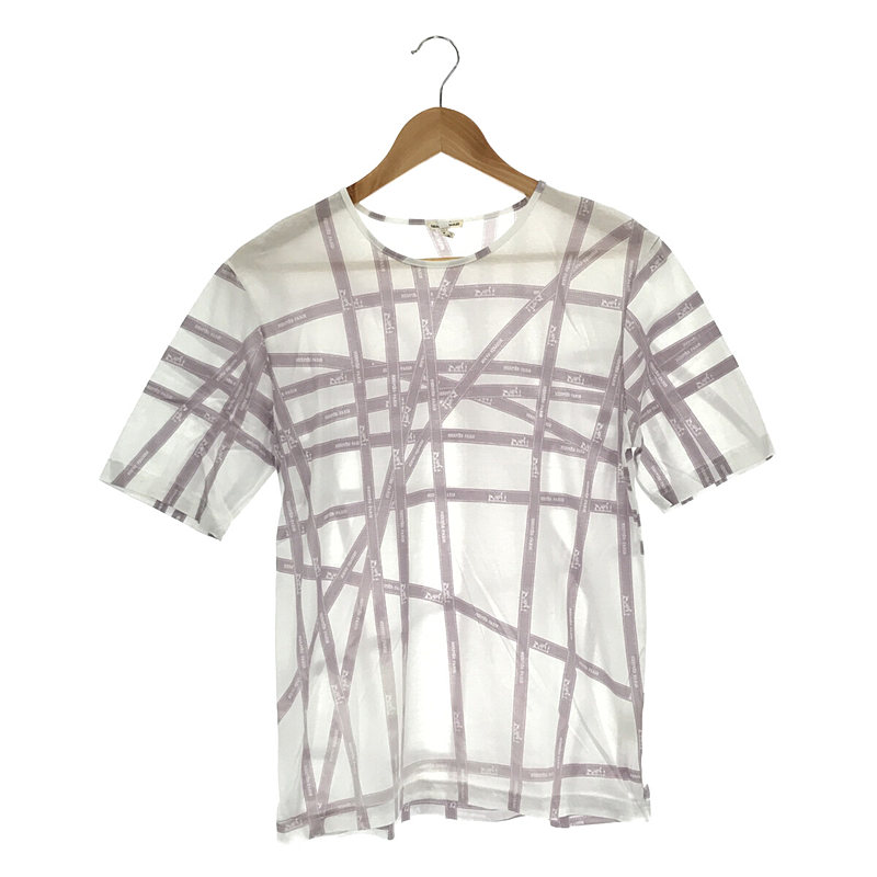 HERMES エルメス Tシャツ カットソー マルジェラ期 リボン柄 L