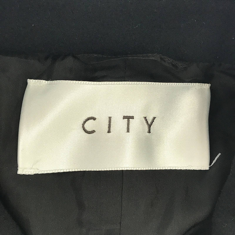 CITY / シティ SUPER140S BALCOLLAR COAT ウール バルカラー ロング コート