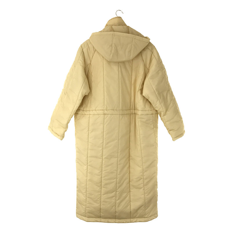 AURALEE / オーラリー SUPER LIGHT AIRY NYLON PADDED COAT フード付き キルティング ロング コート カバー・ハンガー付属有