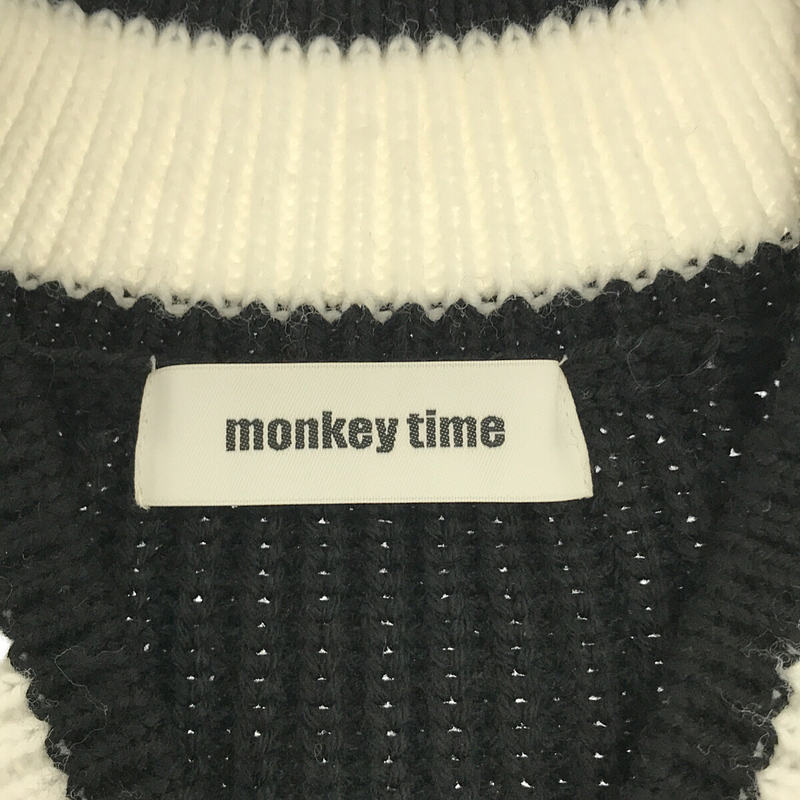 PE AZE BIG TILDEN KNIT ウール チルデン Vネック ニット プルオーバー blackmonkey time / モンキータイム