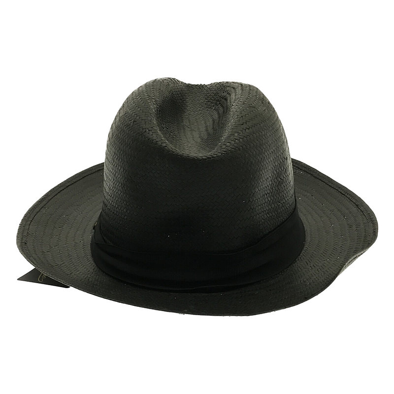 Borsalino / ボルサリーノ イタリア製  天然草 パナマハット 麦わら帽子 black