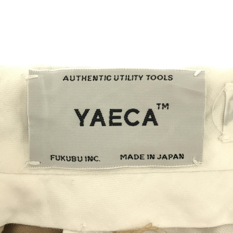 YAECA / ヤエカ チノクロス タック入り テーパード パンツ