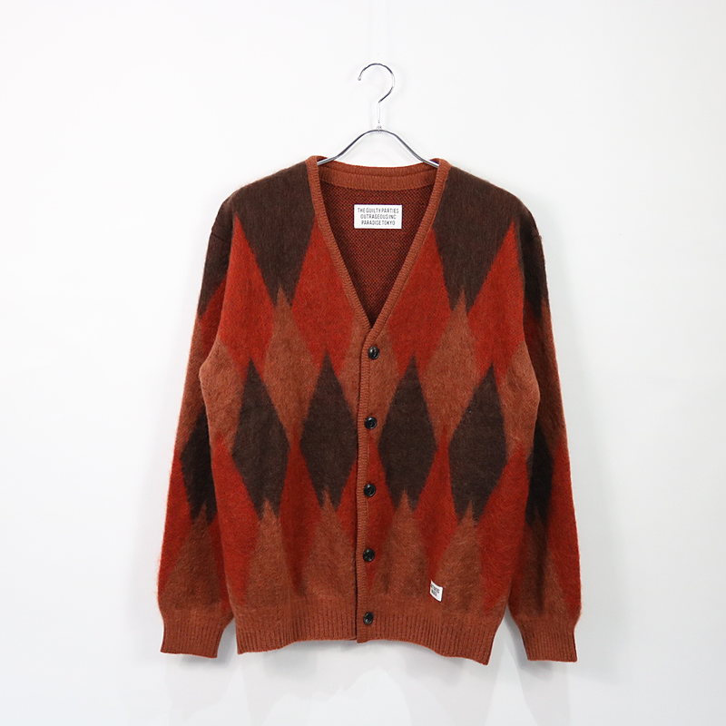 DIAMOND MOHAIR CARDIGAN アーガイル カーディガン | www.innoveering.net