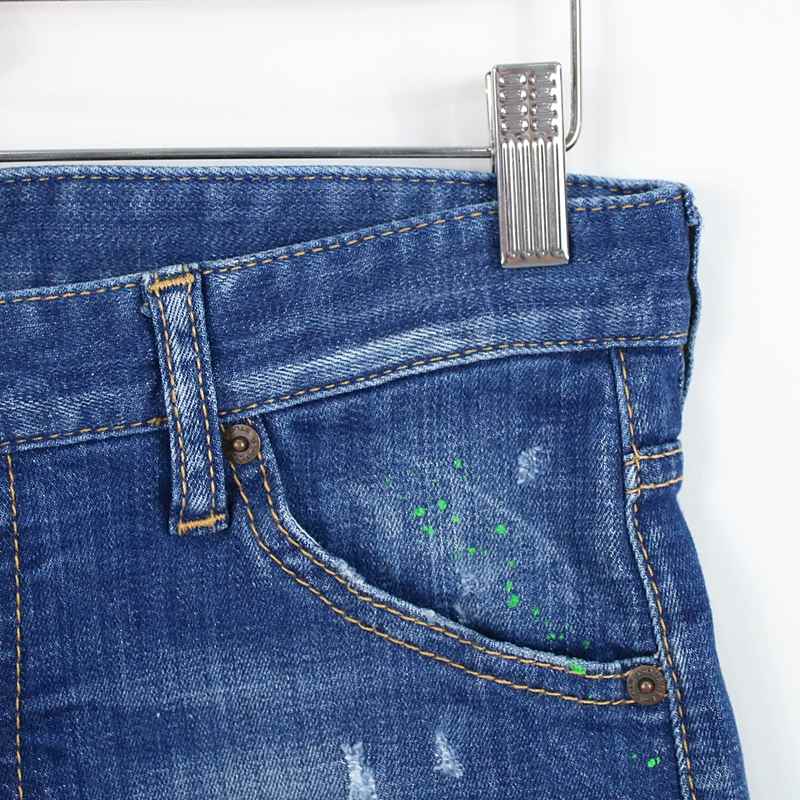 DSQUARED2 / ディースクエアード Squared Crotch Short ペイントデニムショートパンツ