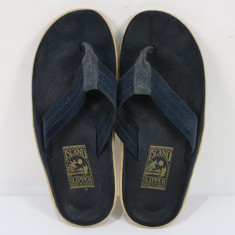 ISLAND SLIPPER / アイランドスリッパ スエードサンダル navy