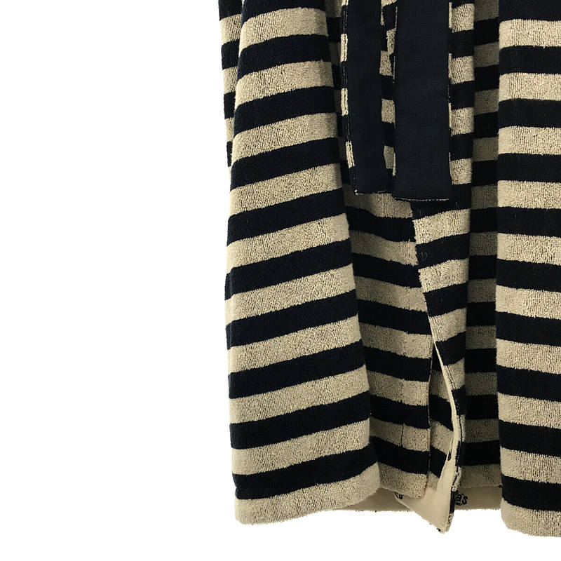 LOEWE / ロエベ × Paula's Ibiza PAULA STRIPE TOW EL COAT パウラズ イビザ コラボ  ワッペンロゴ ボーダー ベルト付き