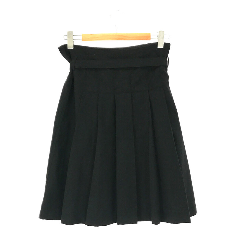 MHL. / エムエイチエル マーガレットハウエル ベルト付き コットン キルト 巻き スカート