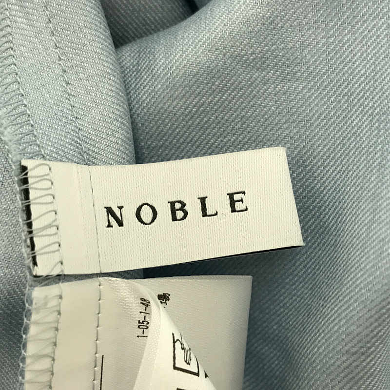 NOBLE / ノーブル Spick & Span スピックアンドスパン 取扱い ベルト・ペチコート付き ロング シャツイレヘムフレアワンピース