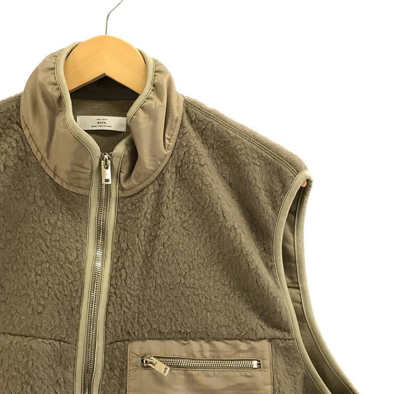 ents. / エンツ Camel Boa Fleece Vest キャメル ボア フリース ベスト