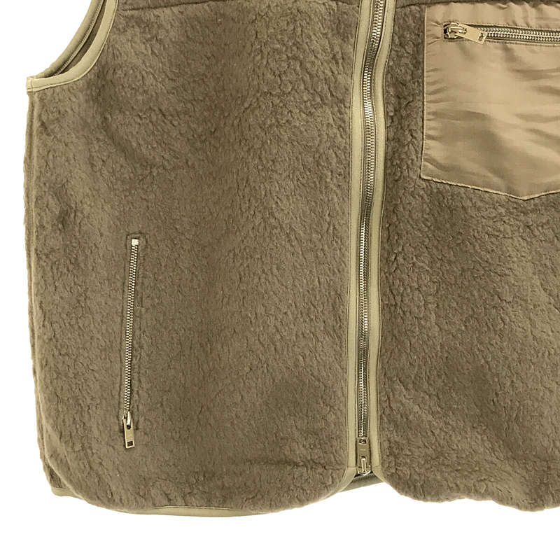 ents. / エンツ Camel Boa Fleece Vest キャメル ボア フリース ベスト