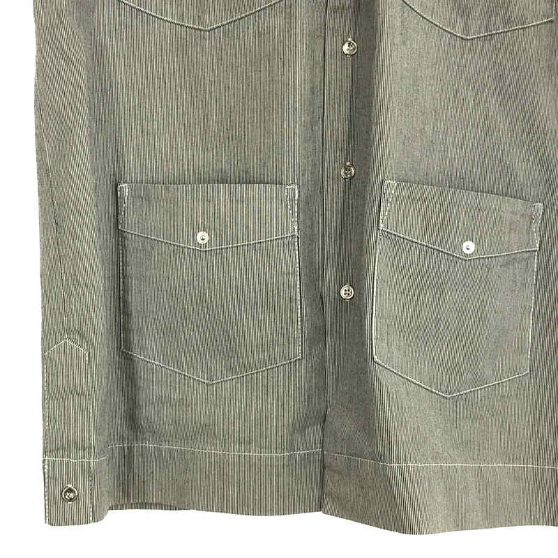 A.P.C. / アーペーセー ヒッコリー リベット オープンカラー ワーク シャツ 開襟