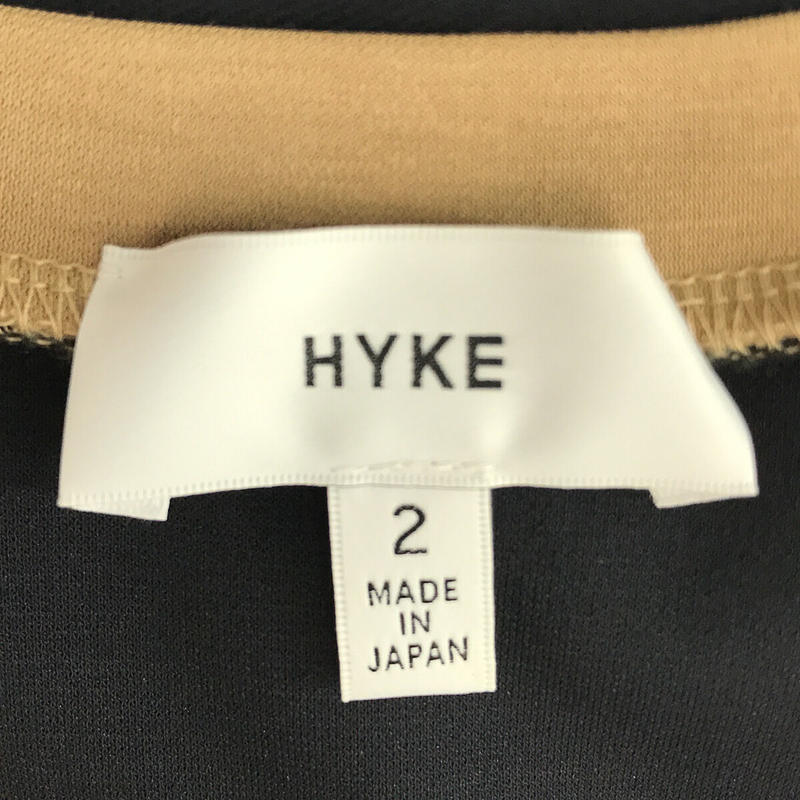 HYKE / ハイク NO-SLV DRESS バイカラー ノースリーブドレス ワンピース