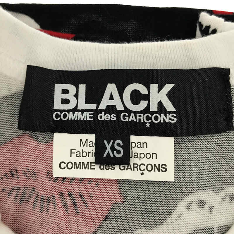 BLACK COMME des GARCONS / ブラックコムデギャルソン × ディズニー ミッキー リップ 切替Tシャツ