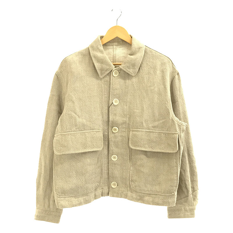 ジャケット/アウター【美品】  JAMES COWARD / ジェームスカワード | 2022AW | Garment Dyed Double Typewriter GANZ JACKET 製品染め ダブル タイプライター ガンズ ワーク ジャケット | S | Brown | メンズ