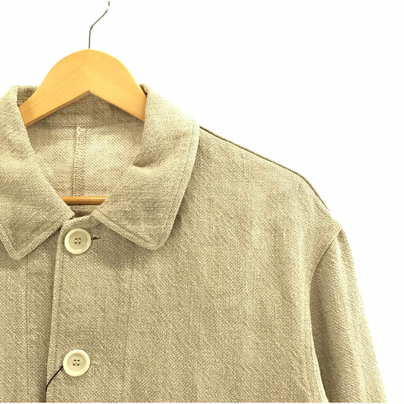 JAMES COWARD / ジェームスカワード CANADA製 LINEN 100% REPLICA JACKET-OATMEAL リネン シングル ジャケット