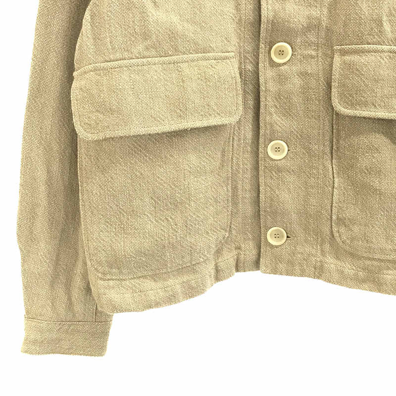 CANADA製 LINEN 100% REPLICA JACKET-OATMEAL リネン シングル ジャケットJAMES COWARD /  ジェームスカワード