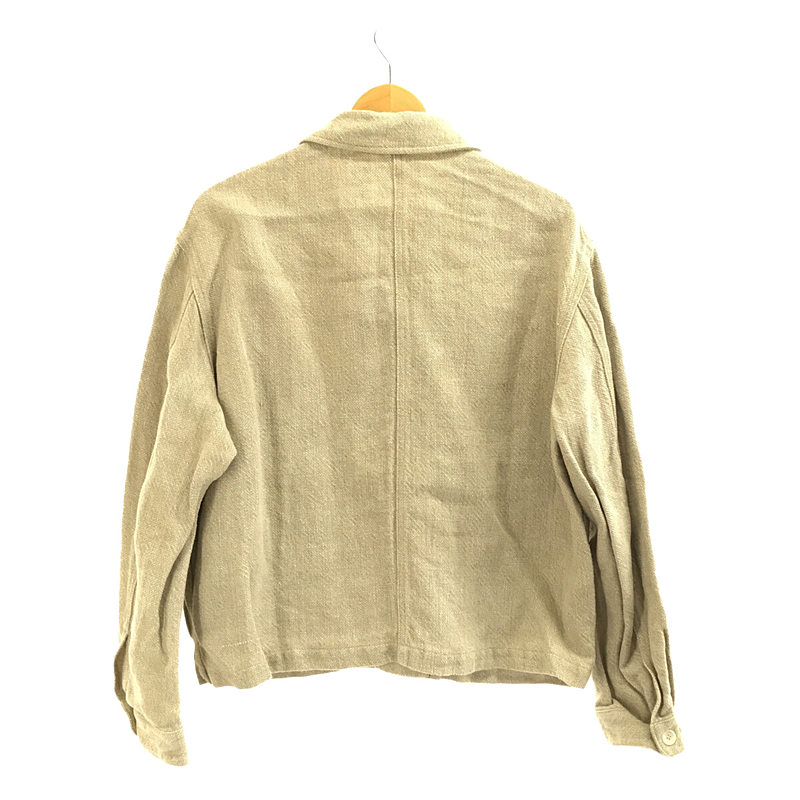 JAMES COWARD / ジェームスカワード CANADA製 LINEN 100% REPLICA JACKET-OATMEAL リネン シングル ジャケット