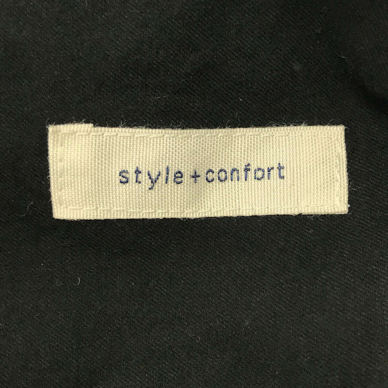 style+confort / スティルエコンフォール コットンフランネル フリルシャツ