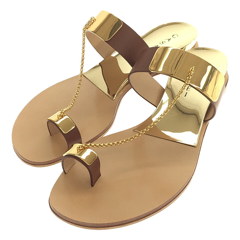 カサデイ CASADEI CHAIN SANDAL フラットサンダル | tspea.org