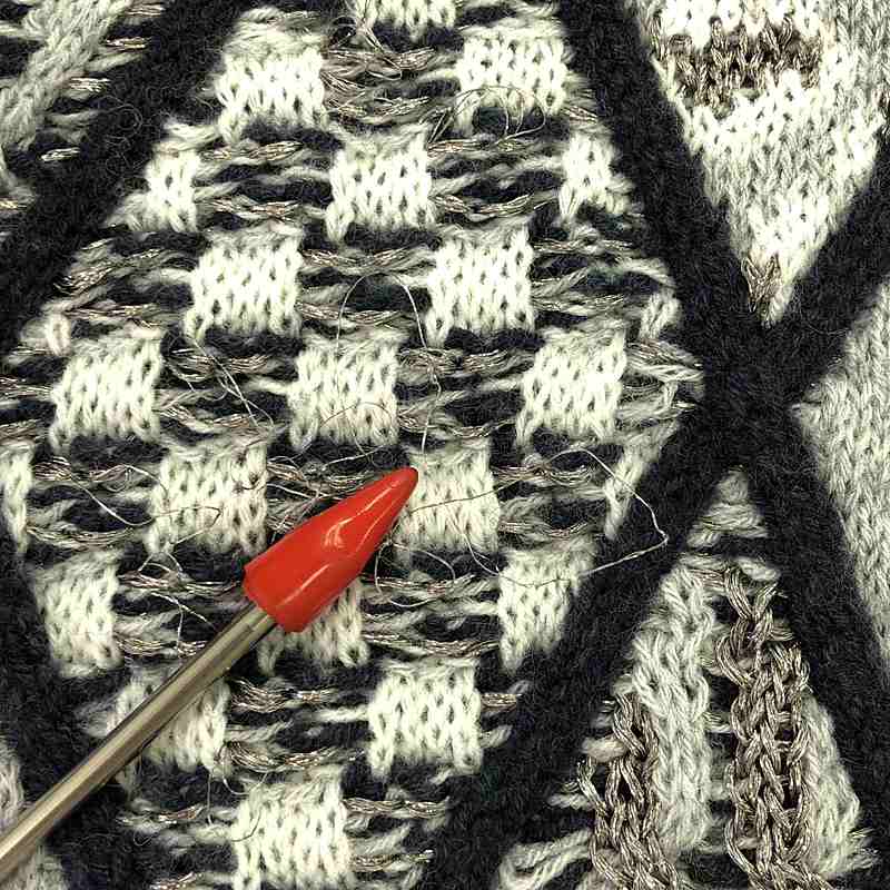 rurumu: / 縷縷夢兎るるむう sacredness garden mix pattern knit pullover / ハイネック ニット