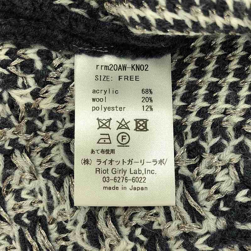 rurumu: / 縷縷夢兎るるむう sacredness garden mix pattern knit pullover / ハイネック ニット