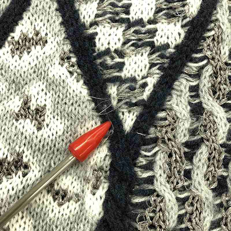 rurumu: / 縷縷夢兎るるむう sacredness garden mix pattern knit pullover / ハイネック ニット