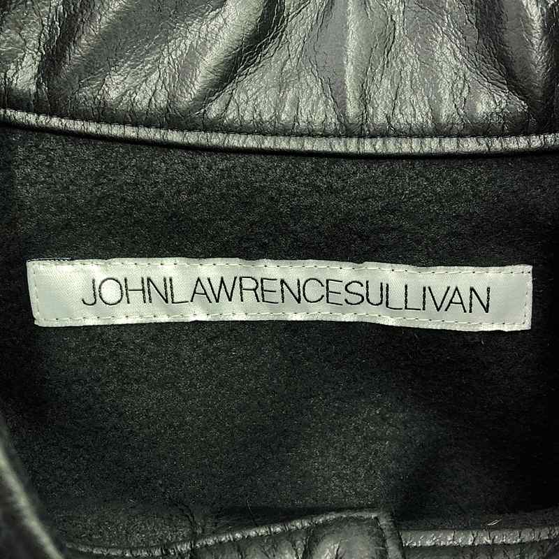 JOHN LAWRENCE SULLIVAN / ジョンローレンスサリバン VEGAN LEATHER MILITARY SHIRT フェイクレザー ミリタリー シャツ