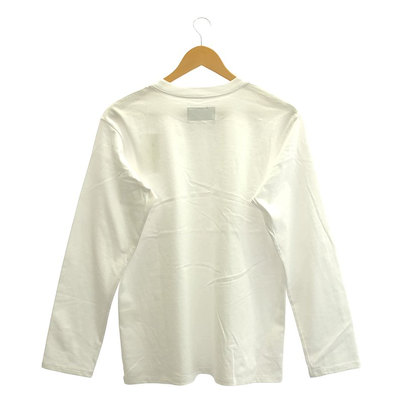 DRESSEDUNDRESSED / ドレスドアンドレスド Fringe Logo Embroidered Long Sleeve T-Shirt フリンジロゴ刺しゅう Tシャツ