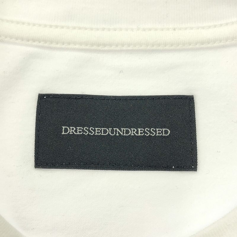 DRESSEDUNDRESSED / ドレスドアンドレスド Fringe Logo Embroidered Long Sleeve T-Shirt フリンジロゴ刺しゅう Tシャツ