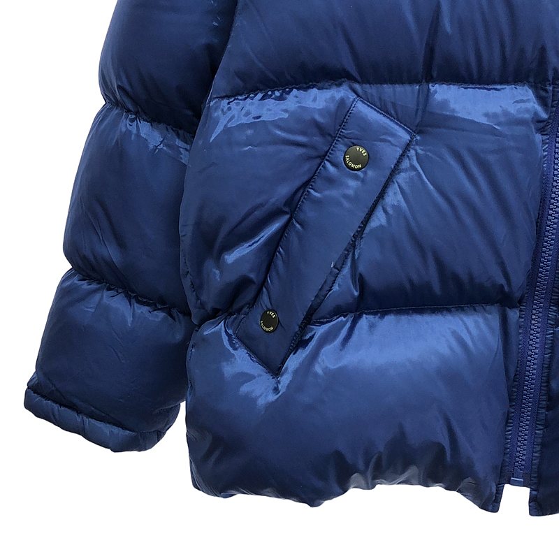 YVES SALOMON / イヴサロモン YS ARMY / 着脱可レザーレイヤード ダウンジャケット フーディ