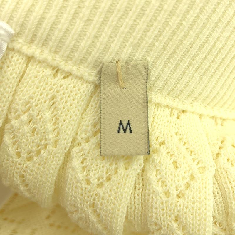 GUCCI / グッチ ウェブ ストライプ コットン ニット プリーツスカート