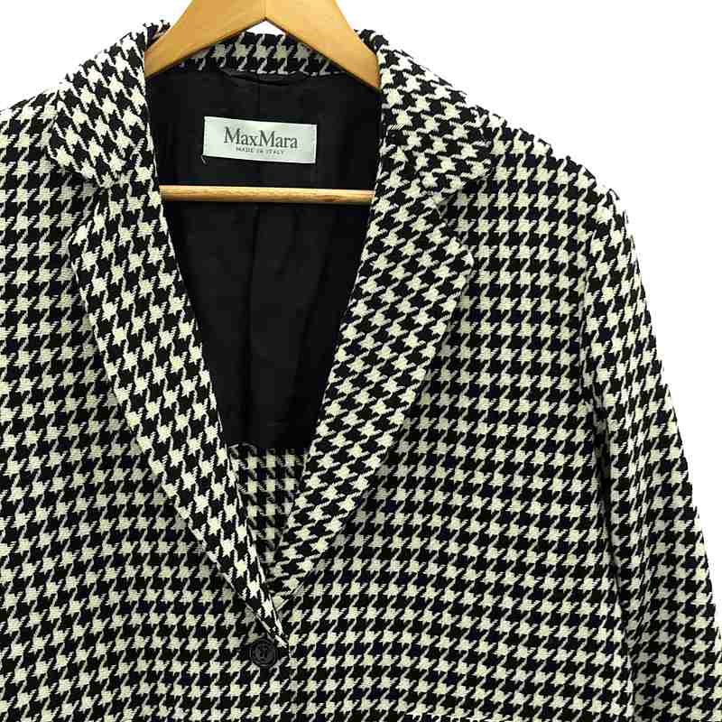 Max Mara / マックスマーラ ウール 千鳥格子 テーラードジャケット
