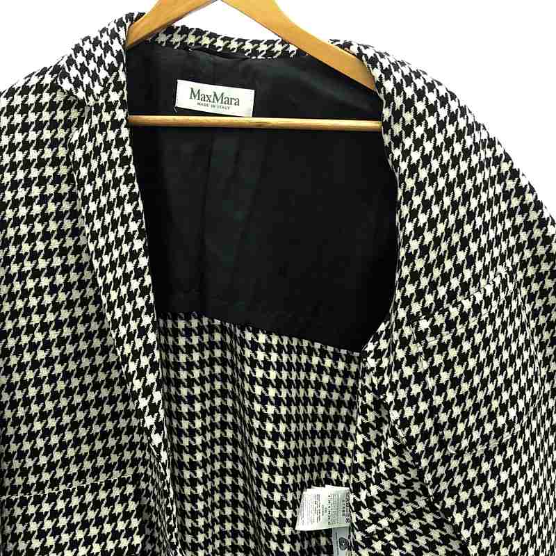 Max Mara / マックスマーラ ウール 千鳥格子 テーラードジャケット