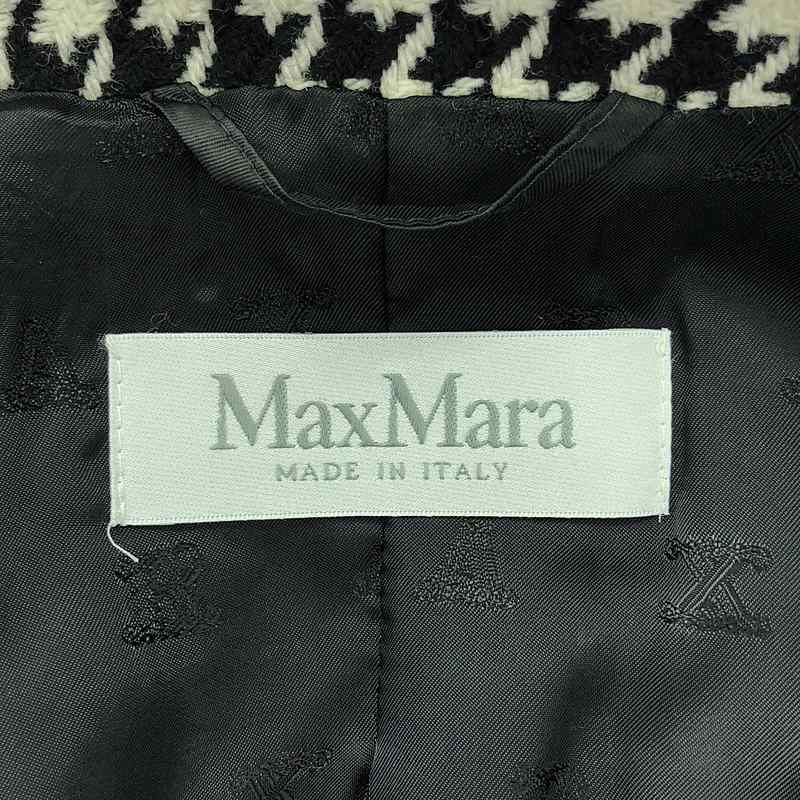 Max Mara / マックスマーラ ウール 千鳥格子 テーラードジャケット