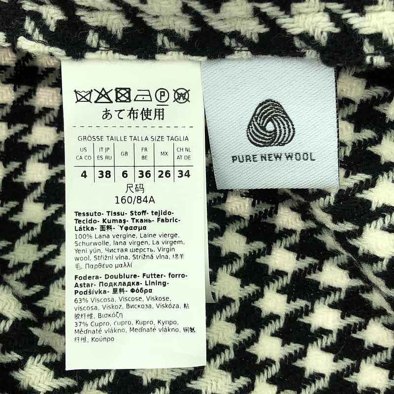 Max Mara / マックスマーラ ウール 千鳥格子 テーラードジャケット