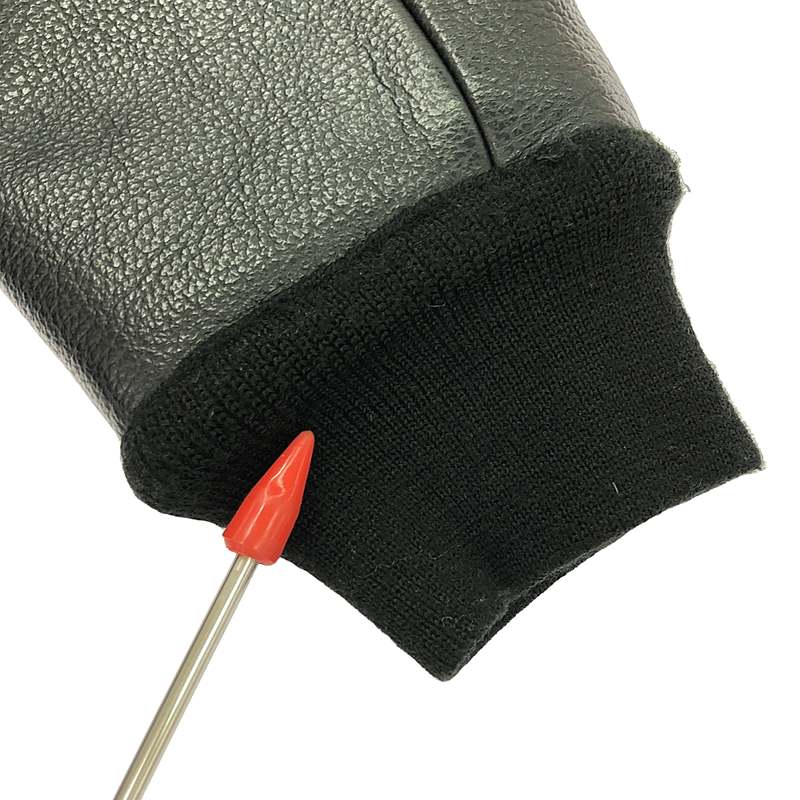 T by Alexander Wang / ティーバイアレキサンダーワン レザー ウール コンビ ロング スタジャン コート