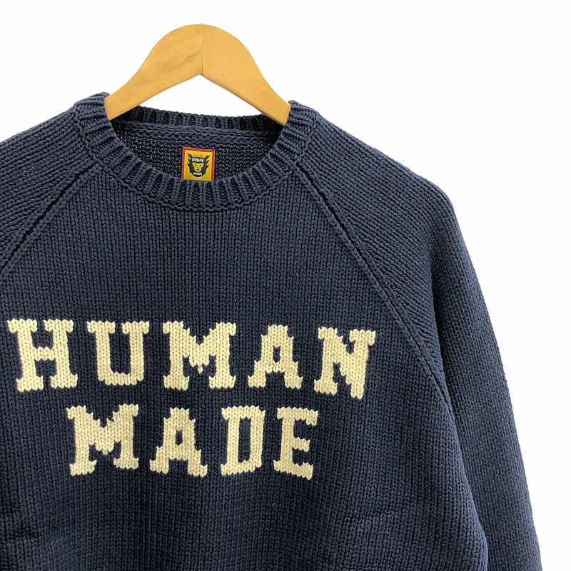 HUMAN MADE / ヒューマンメイド BEAR RAGLAN KNIT SWEATER ベア ラグラン ニットセーター