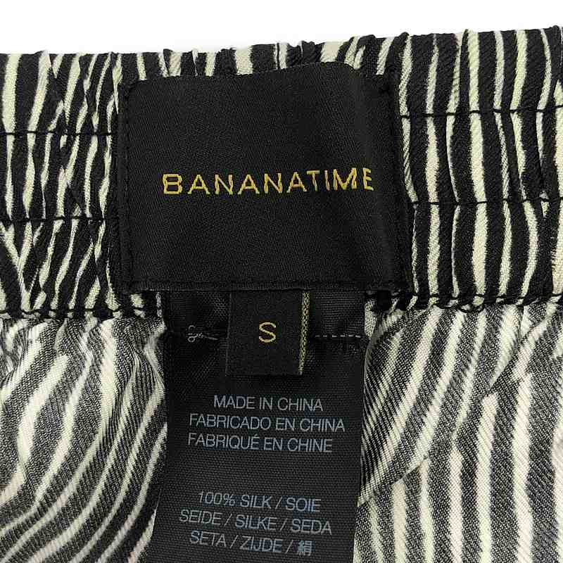 BANANATIME / バナナタイム ストライプ 総柄 イージーパンツ
