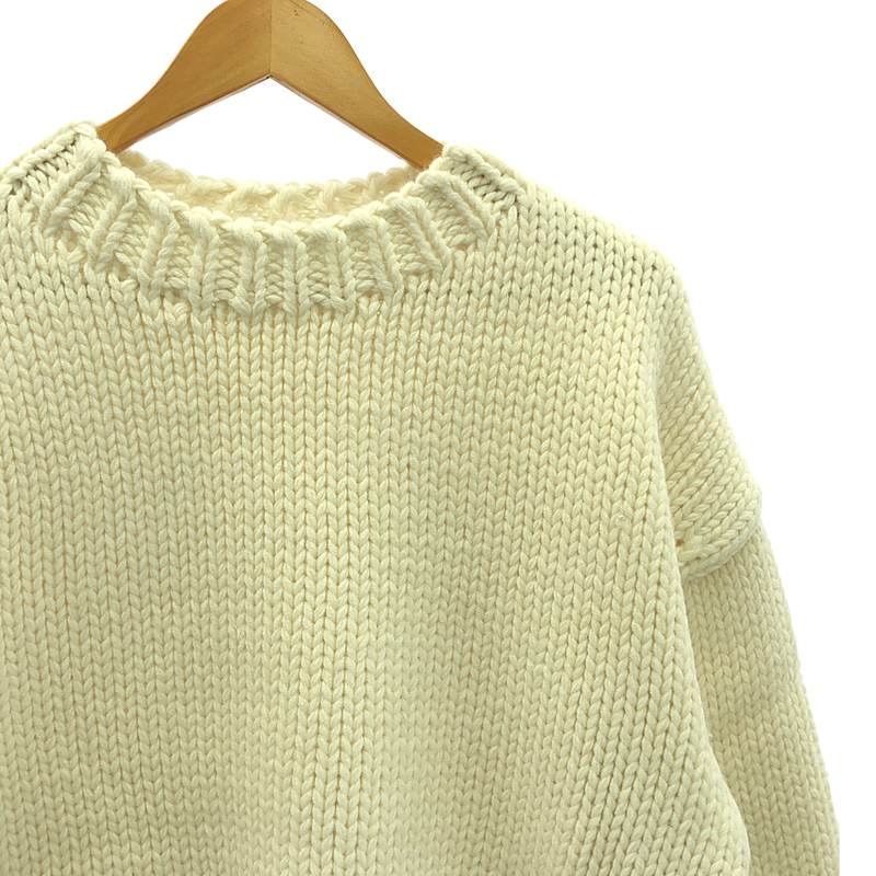 ETRE TOKYO / エトレトウキョウ バルキーヤーン ハンドニットプルオーバー