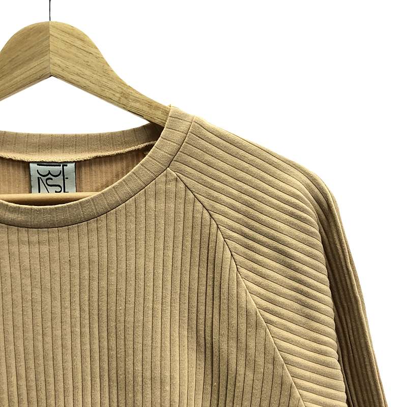 BASErange / ベースレンジ リブ クルーネック カットソー