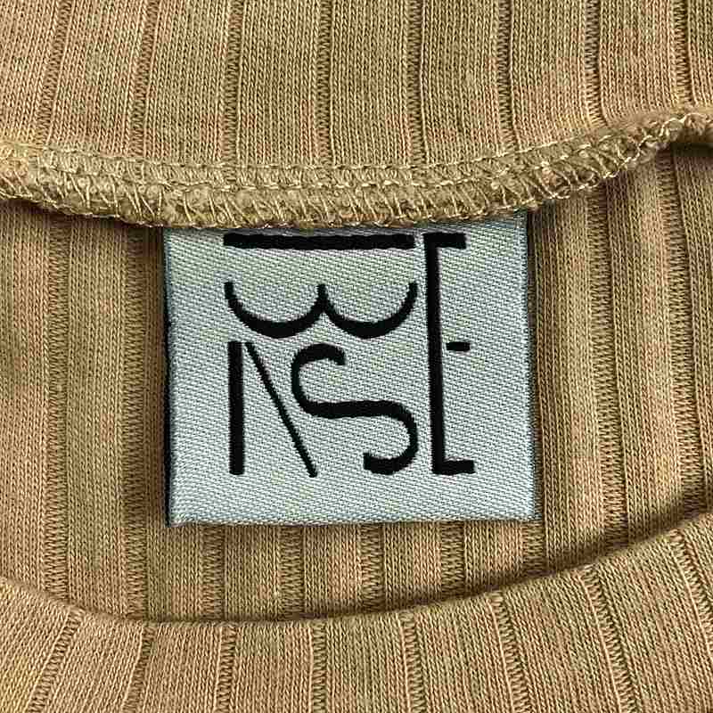 BASErange / ベースレンジ リブ クルーネック カットソー