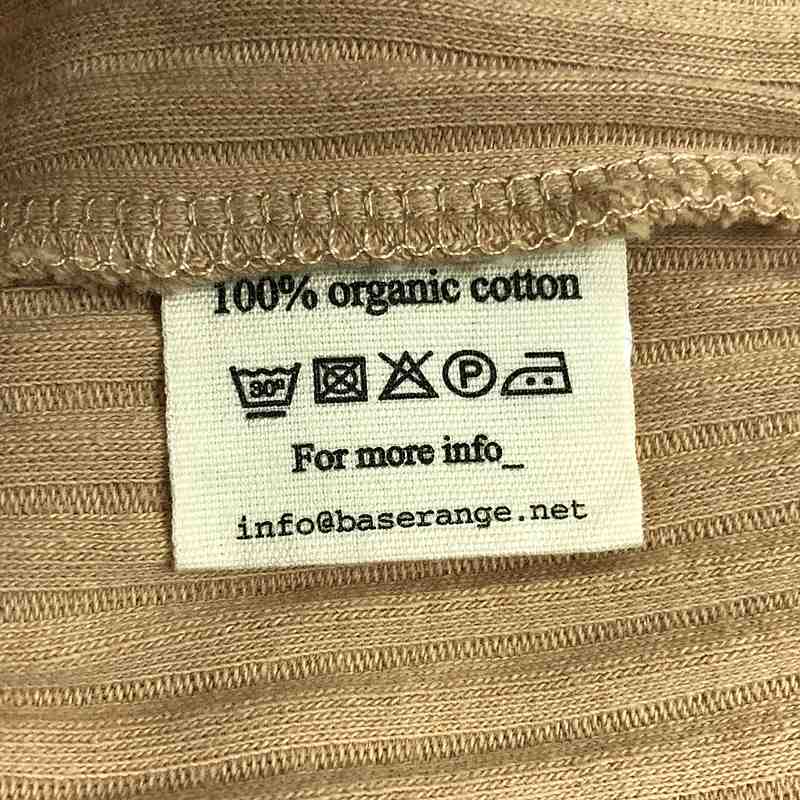 BASErange / ベースレンジ リブ クルーネック カットソー