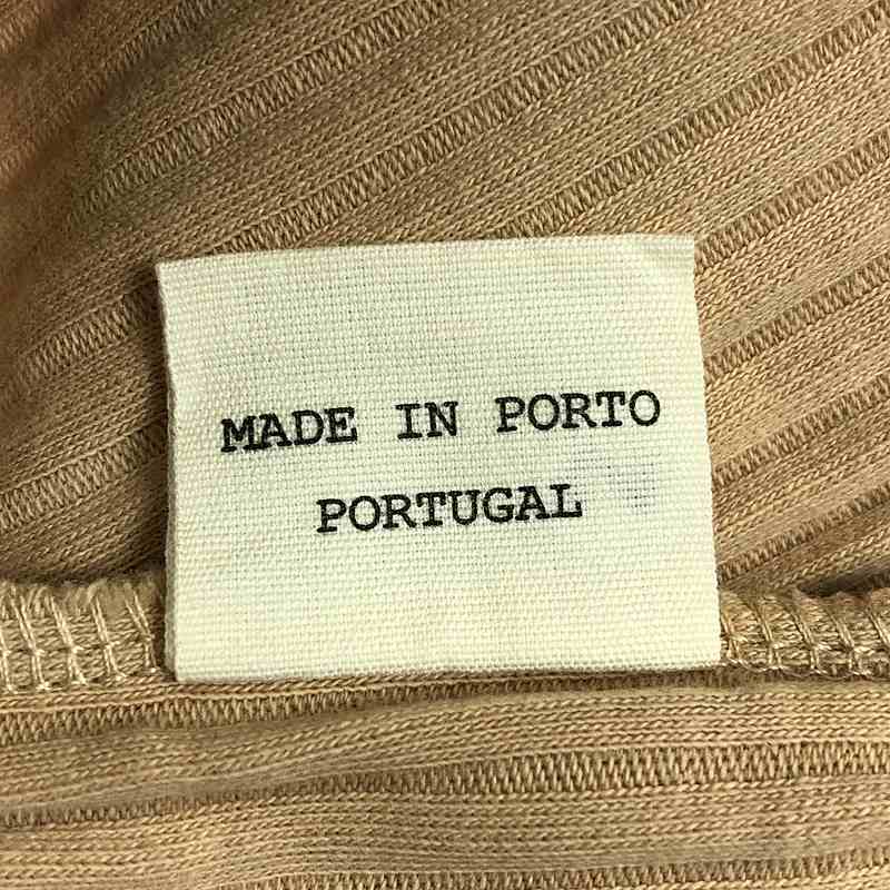 BASErange / ベースレンジ リブ クルーネック カットソー