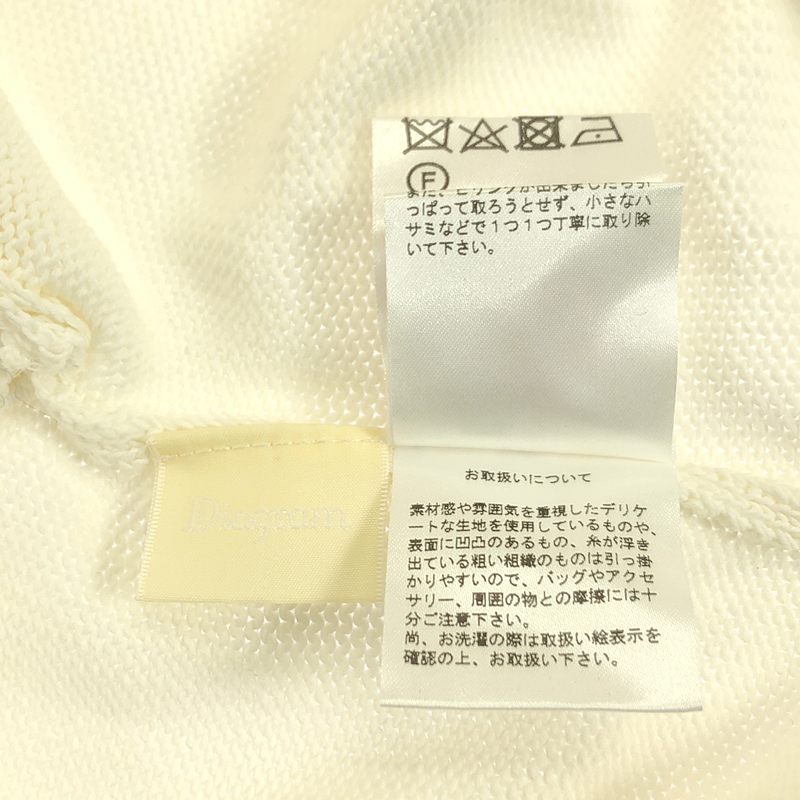 Diagram GRACE CONTINENTAL / ダイアグラム コットン カットアウト スリット ニット プルオーバー