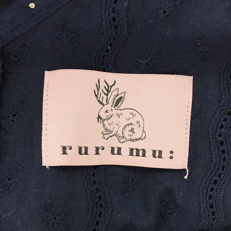 rurumu: / 縷縷夢兎るるむう エンブロイダリー ベルテッド ワンピース / インナーキャミソール付き