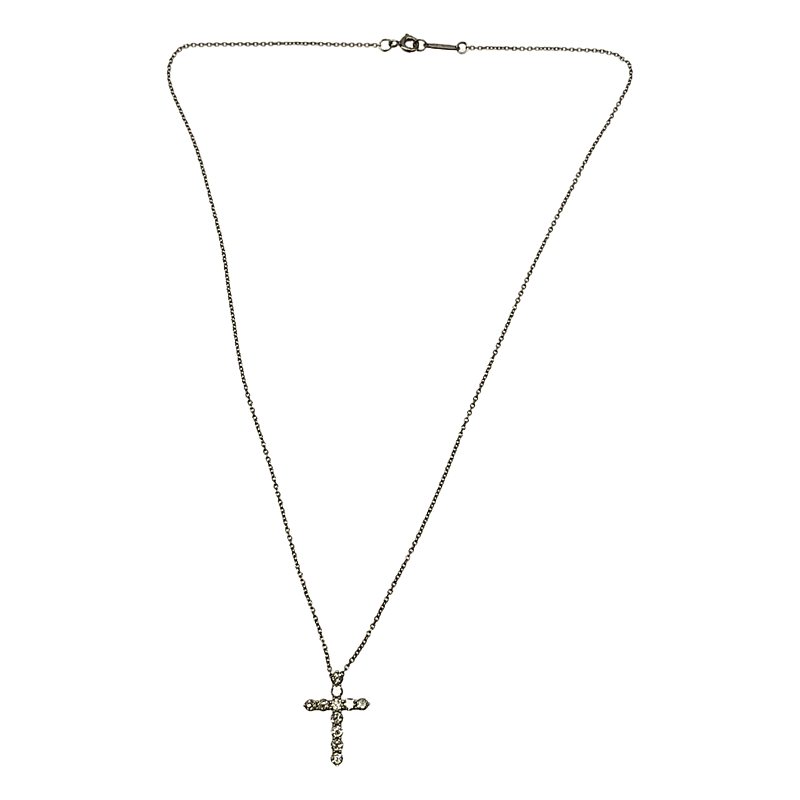 Tiffany & Co / ティファニー スモール クロス ペンダント ネックレス PT950