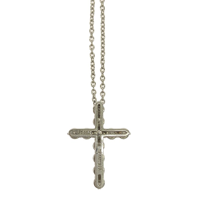 Tiffany & Co / ティファニー スモール クロス ペンダント ネックレス PT950