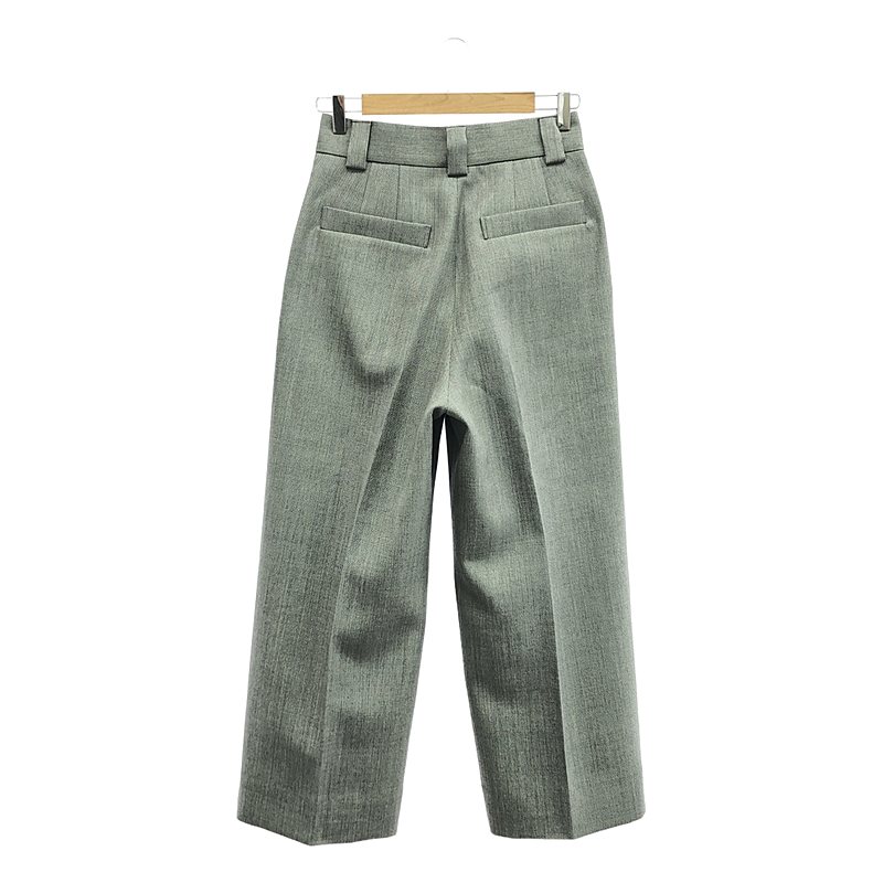 その他 センタープレス 2タック ワイド スラックス パンツ