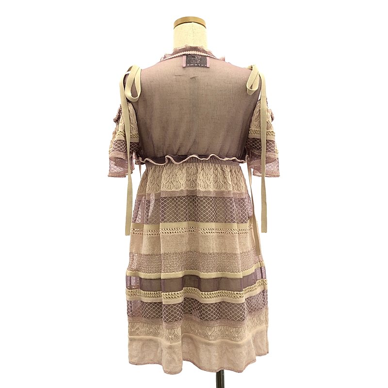 rurumu: / 縷縷夢兎るるむう frenemy knit op / シアー リボン ニット ワンピース