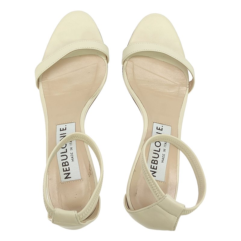 NEBULONI E / ネブローニ ELASTIC STRAP / レザー ヒール サンダル